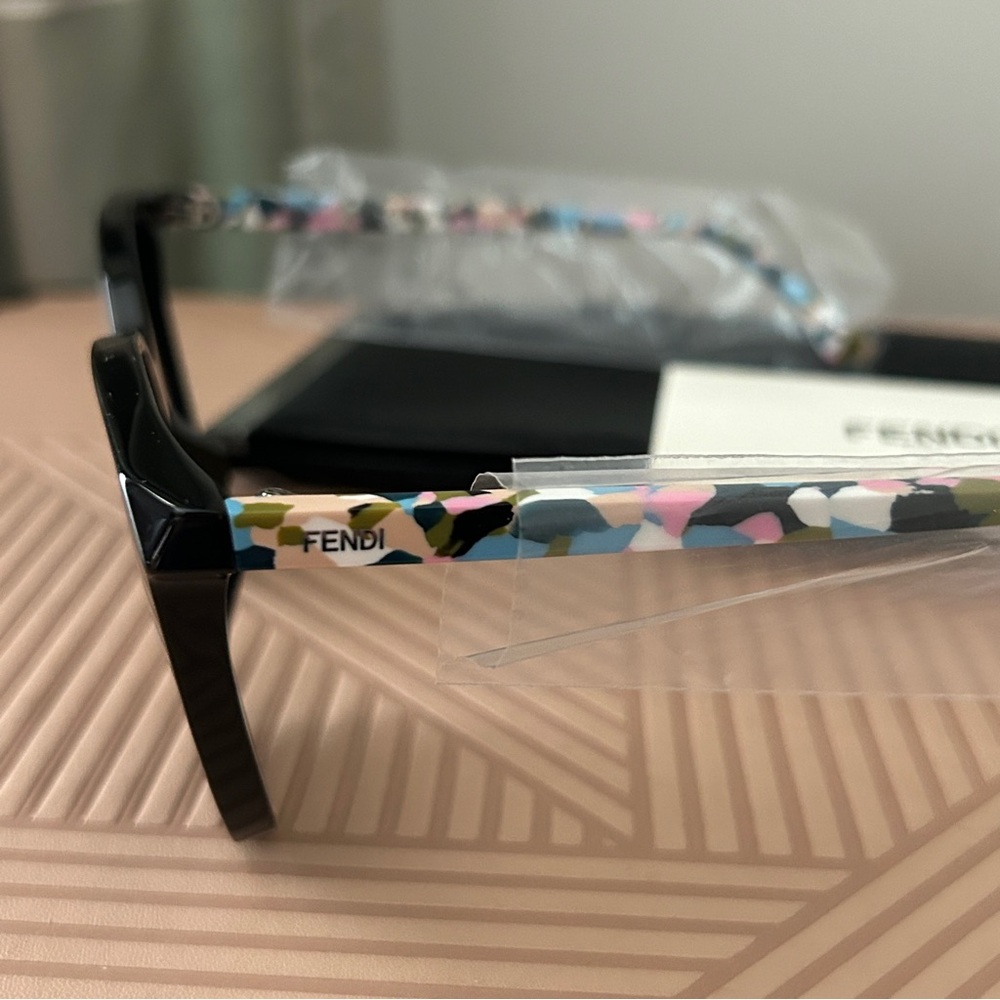 Fendi Sunglasses 56mm Black Multicolor Casual Luxury Classic Summer Vacation - Picture 5 of 16